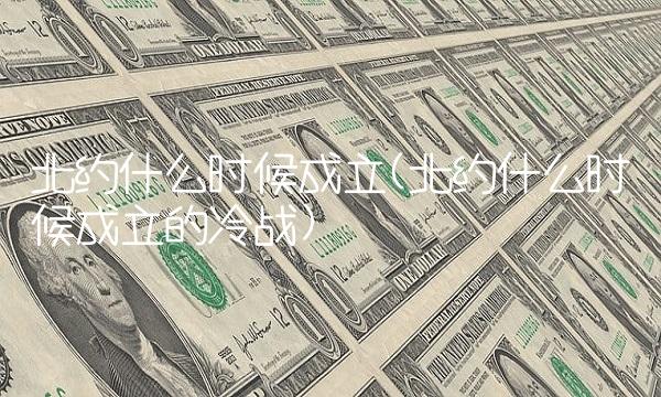 北约什么时候成立(北约什么时候成立的冷战)
