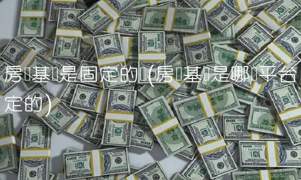 房贷基点是固定的吗(房贷基点是哪个平台定的)