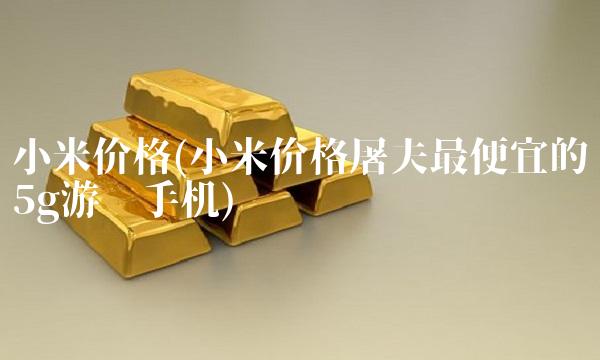 小米价格(小米价格屠夫最便宜的5g游戏手机)