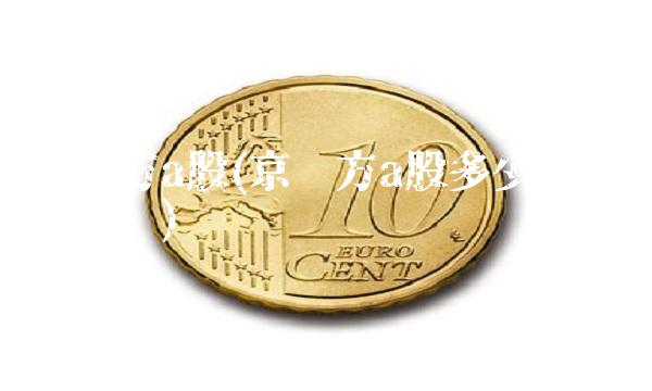 京东方a股(京东方a股多少钱可以买进)
