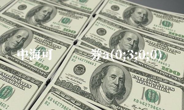 中海可转债债券a(0;3;0;0) 中海可转债债券a(0;3;0;0)