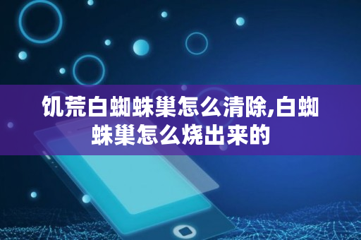 饥荒白蜘蛛巢怎么**,白蜘蛛巢怎么烧出来的