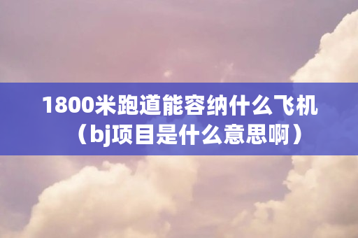 1800米跑道能容纳什么飞机（bj项目是什么意思啊）