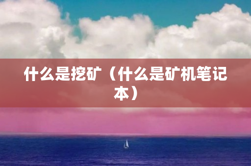 什么是挖矿（什么是矿机笔记本）