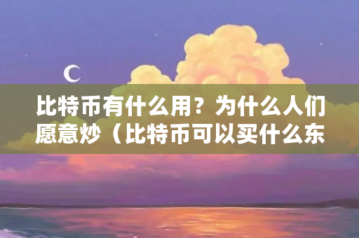 比特币有什么用？为什么人们愿意炒（比特币可以买什么东西?）