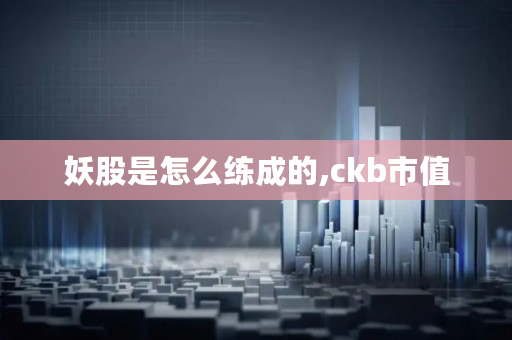 妖股是怎么练成的,ckb市值