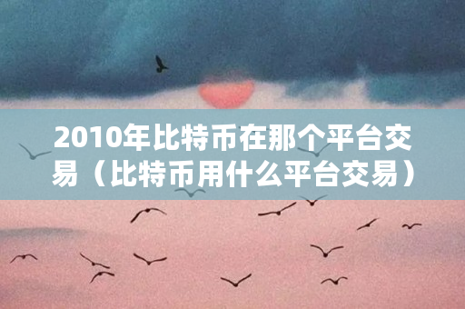 2010年比特币在那个平台交易（比特币用什么平台交易）