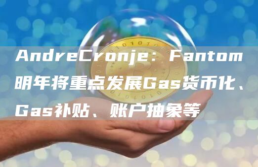 AndreCronje：Fantom明年将**发展Gas货币化、Gas补贴、账户抽象等1