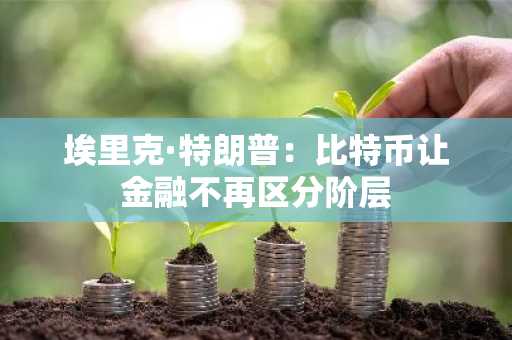 埃里克·特朗普:比特币让金融不再区分阶层