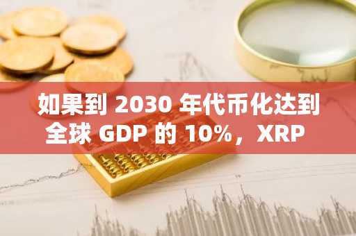 如果到 2030 年**化达到全球 GDP 的 10%,XRP 的价格可能达到以下水平